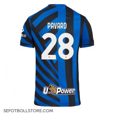 Inter Milan Benjamin Pavard #28 Replika Hemmatröja 2024-25 Kortärmad Inter Milan Benjamin Pavard #28 Replika Hemmatröja 2024-25 Kortärmad